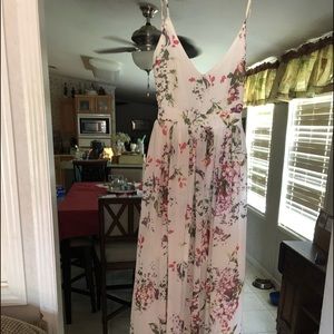 Heaven On Earth Ivory Floral Maxi Dress